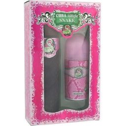 Set Cuba Jungle Snake femei, EDP 100 ml + deodorant 50 ml, parfum senzual exotic