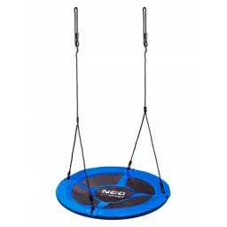Leagan tip cuib pentru copii xxl, 120 cm, 150 kg, neo-sport 1061, albastru