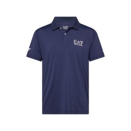 EA7 Emporio Armani Tricou bleumarin / alb