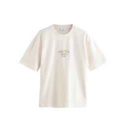 Next Tricou ecru / negru