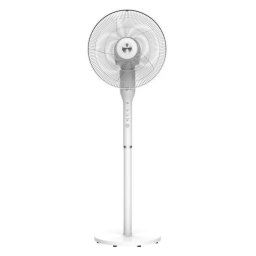 Ventilator cu picior HSF-L360WH, 3 viteze, 3 moduri, 65 W, Timer, Inaltime ajustabila, H 136 cm Alb