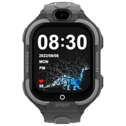 Ceas Smartwatch Pentru Copii, Wonlex KT35, Negru