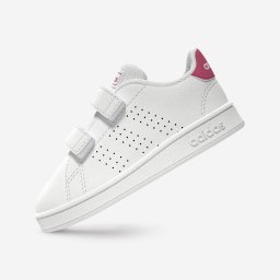 Încălțăminte benzi cu arici Baby gym ADIDAS ADVANTAGE Alb-Roz Copii