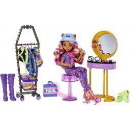Monster High papusa si set joaca Clawdeen Wolf Boo-tique Studio HKY70