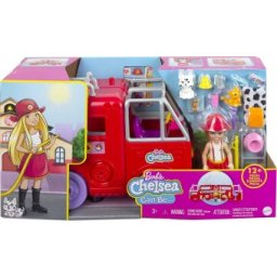 Barbie Chelsea Set papusa si camion de pompieri HCK73
