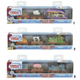 Thomas Friends Farm Adventures Locomotiva Motorizata cu Vagoane HHN47