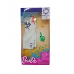 Barbie Olympics 2020 Rochie Alba GHX84