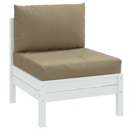 Perne de paleti, 2 buc., melanj gri taupe, material textil GartenMobel Dekor