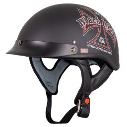 Casca moto W-Tec V531 Black Heart Iron Cross