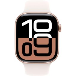 Smartwatch Watch 10 GPS + Cellular, Carcasa Rose Gold Aluminium 46mm, Sport Band Pale Pink M/L