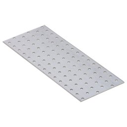 Placa metalica peroforata, model PP, otel zincat , g=2.0 mm, pentru constructii din lemn (Dimensiuni: 300x120 mm)