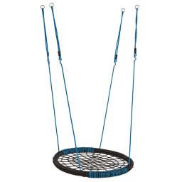 Leagan Cuib Oval Pp Negru Albastru
