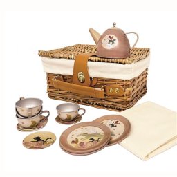 Set ceai in cos picnic, muzicantii din bremen, egmont toys