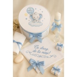 Trusou botez personalizat Baby Elephant