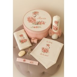 Trusou botez personalizat Flamingo