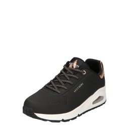 SKECHERS Sneaker low 'Uno' auriu - roz / negru