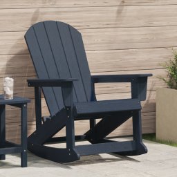Scaun balansoar Adirondack bleumarin 73.5x92x90 cm HDPE GartenMobel Dekor