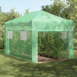 Sera walk-in cu cadru pliabil Verde 430x290x315 cm Otel GartenMobel Dekor