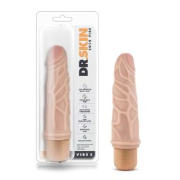 Dr. Skin Vibe No.3. - vibrator realist - silicon - culoare naturală