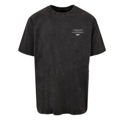 MJ Gonzales Tricou 'Higher Than Heaven V.2' albastru / gri închis / negru / alb