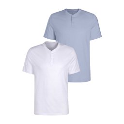 H.I.S Tricou albastru / alb