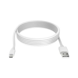 Cablu USB Winner Group microUSB/USB-A 2m alb