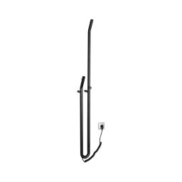 Sapho - Încălzitor electric pentru prosoape cu temporizator DUOPASSO 45W 170x12 cm, negru mat