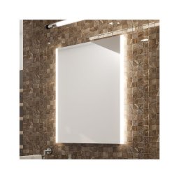 NIMCO ZP 11001 - Oglindă LED de baie cu iluminare de fundal, 6500K, 70 x 50 cm, IP44