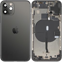 Piese si componente Capac Baterie Apple iPhone 11 Pro, Cu Carcasa Mijloc, Negru (Space Gray), Swap
