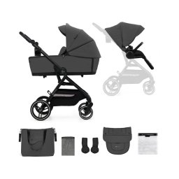 Cărucior de copii combinat 2 în 1 KINDERKRAFT SELECT YOXI Moonlight grey