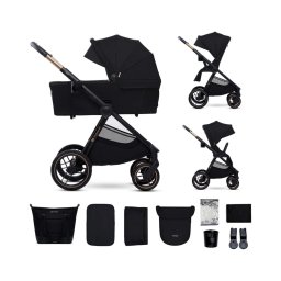 Cărucior de copii combinat 2 în 1 KINDERKRAFT NEA 2 Midnight black