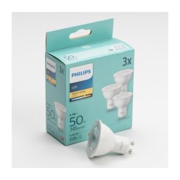 SET 3x bec LED Philips GU10/4,7W/230V 2700K