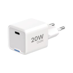 Adaptor de încărcare rapidă Winner Group 1xUSB-C Power Delivery 20W alb