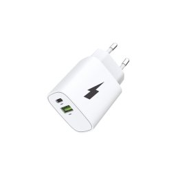 Winner Group - Adaptor de încărcare rapidă 1x USB-C + 1x USB-A Power Delivery 20W alb
