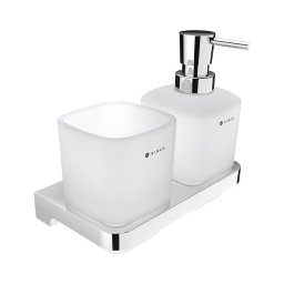 Dozator de săpun și suport de periuțe de dinți de perete NIMCO MA 2905831C-26 MAYA 320 mm