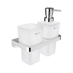 Dozator de săpun și suport de periuțe de dinți de perete NIMCO MA 2905831H-26 MAYA 290 mm