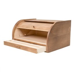 Cutie de paine cu tocator si sertar, din lemn de fag, 38.5x28x20cm / 1075-1