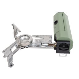 Aragaz camping pliabil, compatibil butelie spray, geanta de depozitare, verde Z-TOOLS / ZTS9081