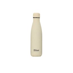Termos tip sticla, interior inox, capacitate 500ml ZILAN, crem / ZLN 0821