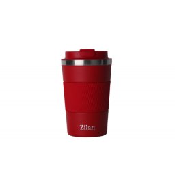 Cana de cafea, termos, interior din inox, capacitate 380ml ZILAN, rosu / ZLN 9880