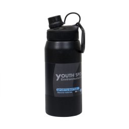Termos YOUTH SPORTS, interior inox, capacitate 600ml, model sticla, negru / ZTS 8445_2