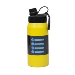 Termos YOUTH SPORTS, interior inox, capacitate 600ml, model sticla, galben / ZTS 8445_1