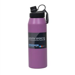 Termos YOUTH SPORTS, interior inox, capacitate 1L, model sticla, mov / ZTS 8446_4
