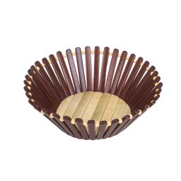 Cos pentru fructe, din lemn de bambus, diametru 25cm / DSY 1130