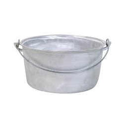 Ceaun tuci aluminiu alimentar, capacitate 22L, fund drept / EXT 8025