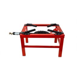 Pirostrie pe gaz cu un foc de exterior, portabila, material fonta si otel, 38.5x38.5x23 cm / ZTS 5560