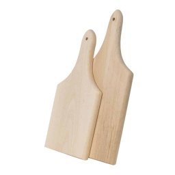 Set 2 bucati tocator cu maner din lemn de fag, grosime 20mm / EXT 6070