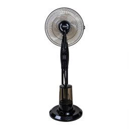 Ventilator cu pulverizare de apa, putere 75W, 3 trepte de viteza, cu functie de umidificare, negru / ZLN 0966