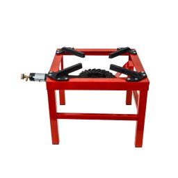 Pirostrie pe gaz cu un foc de exterior, portabila, material fonta si otel, 40 x 40 cm / ZTS 5525