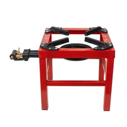 Pirostrie pe gaz cu 2 focuri de exterior, portabila, material fonta si otel, 33 x 33 cm / ZTS 5526